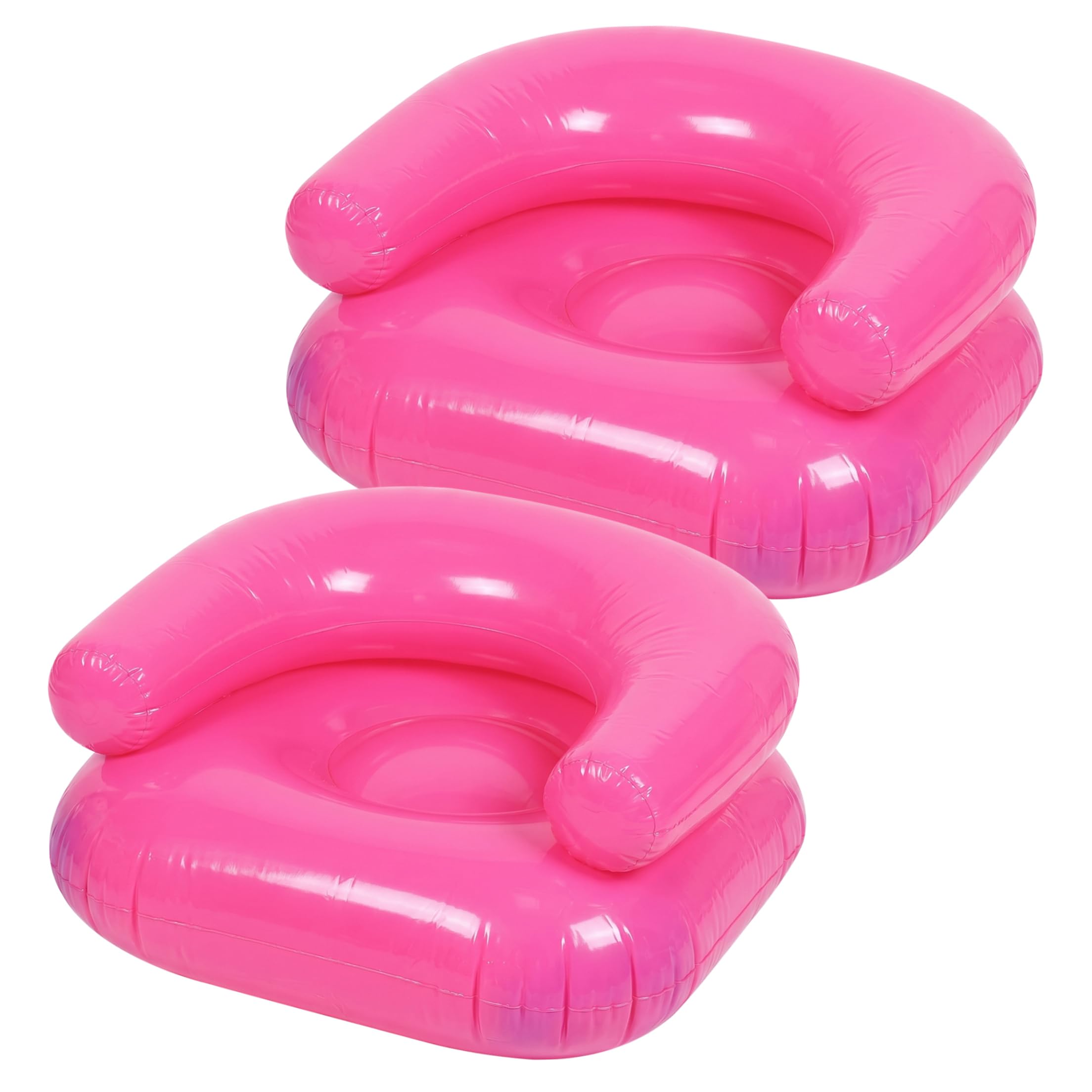 Bemonew Inflatable Chair, 2PCS Air-tight Fast Inflation Blow Up Couch For Kids & Adults - Thick Pvc Blow up Couch for Camping Beach