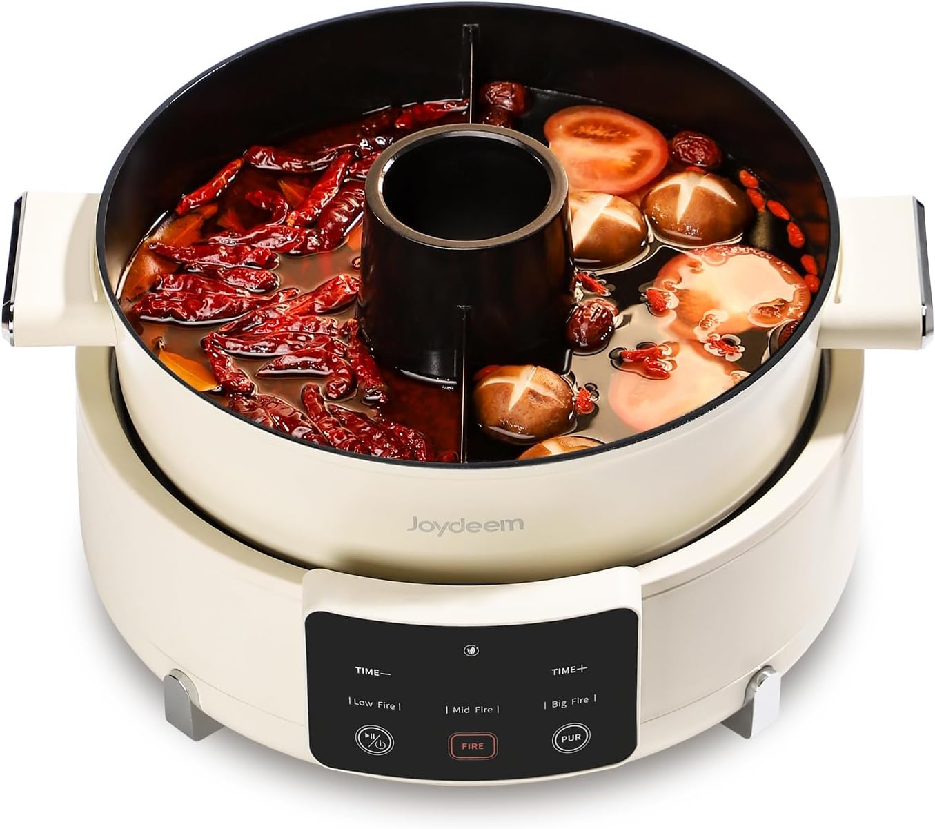 Olla Eléctrica Joydeem 5.5L con División y Ventilador, 1800W