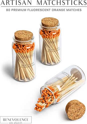 Miniatura 2 de Fósforos decorativos partidos largos para velas en tarro de vidrio boticario combina madera larga partidos de seguridad partidos de madera partidos