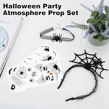 Jesustree Diadema De Araña Y Murciélago, 3 Piezas Diademas De Halloween Tocado De Adultos Y Niños Para Disfraz De Cosplay Mascarada Fiesta Carnaval De Halloween