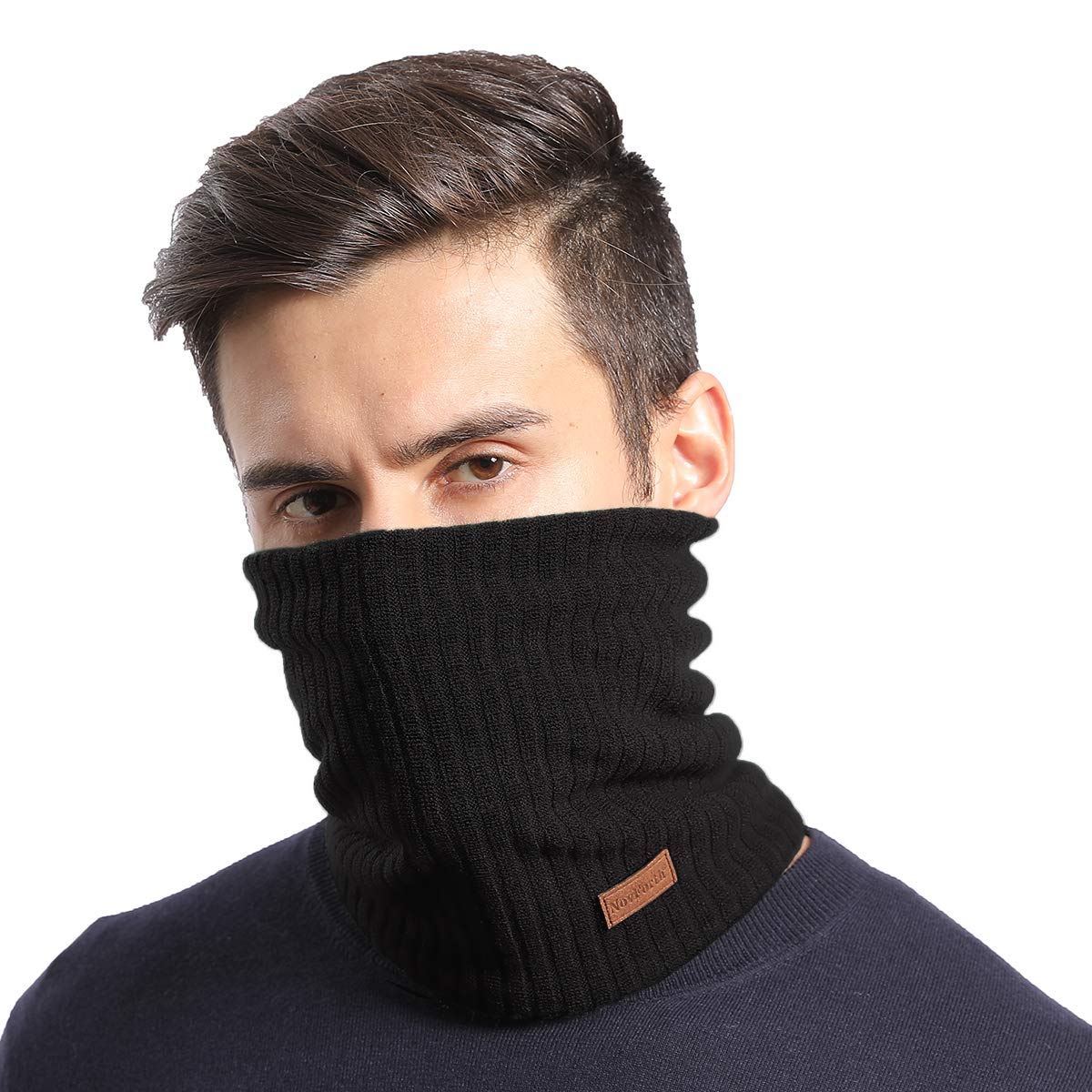 NovForth Scaldacollo Caldo e Morbido a 2 Strati in Maglia e Peluche, Sciarpa da Donna e da Uomo, Accessorio Pratica Indispensabile per Affrontare il Freddo