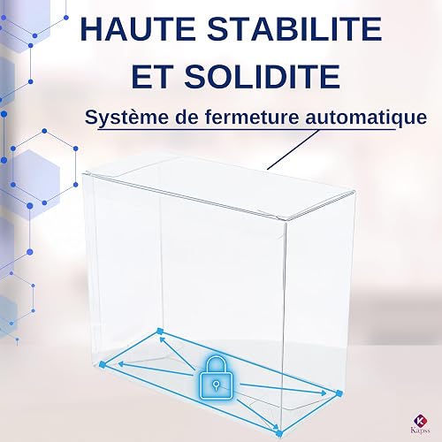 ETB Elite Trainer Box - Pack of 10 Clear Hard Cases 19.3 × 16.8 × 9.2 cm - Compatible with Pokémon ETB - Durable, Dust-Proof, Ideal Collection - 7