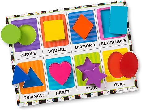 Doug Shapes Wooden Chunky Puzzle 
