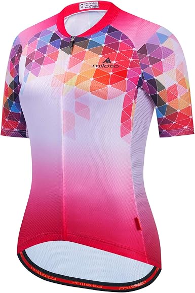 Amazon.com: MILOTO Maillot de ciclismo para mujer : Ropa, Zapatos y Joyería
