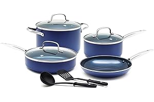 Cookware Diamond Infused Ceramic Nonstick 9 Piece Cookware Set