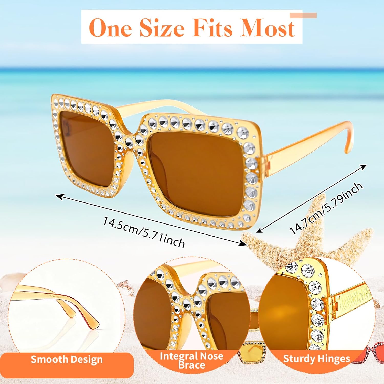 12 Set/24 Pack Colorful Feather Boas with Large Square Sunglasses