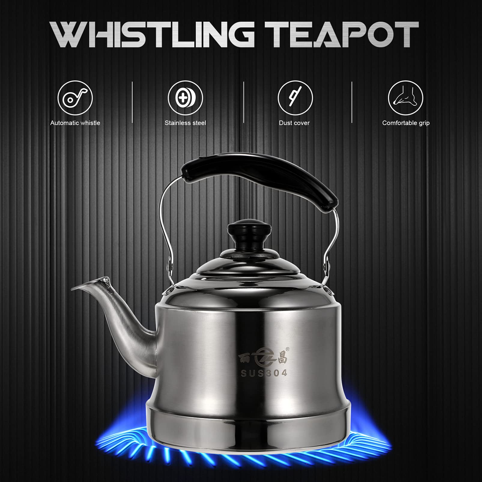 Cabilock Sifflet Pour Bouilloire De Cuisine En Acier Inoxydable, Remplacement Pratique Pour Bouilloire