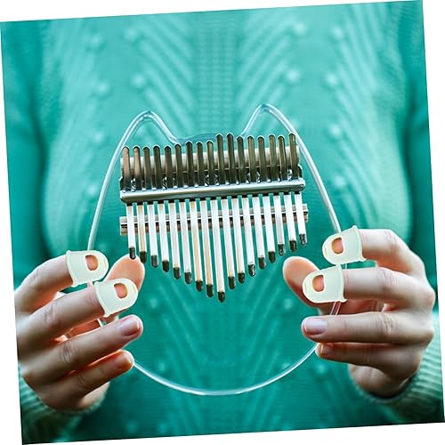 Miniatura 3 de Kalimba - Fundas para pulgares, protección para los dedos, cómodas almohadillas de silicona para sesiones de práctica prolongadas, cubiertas de