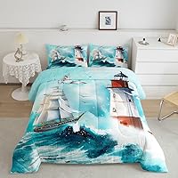 Vista 24 de Juego de Edredón de Axolotls Tamaño Individual, Juego de Ropa de Cama Azul Rosa para Niños de 2 Piezas con 1 Funda de Almohada, Edredón de Plumón