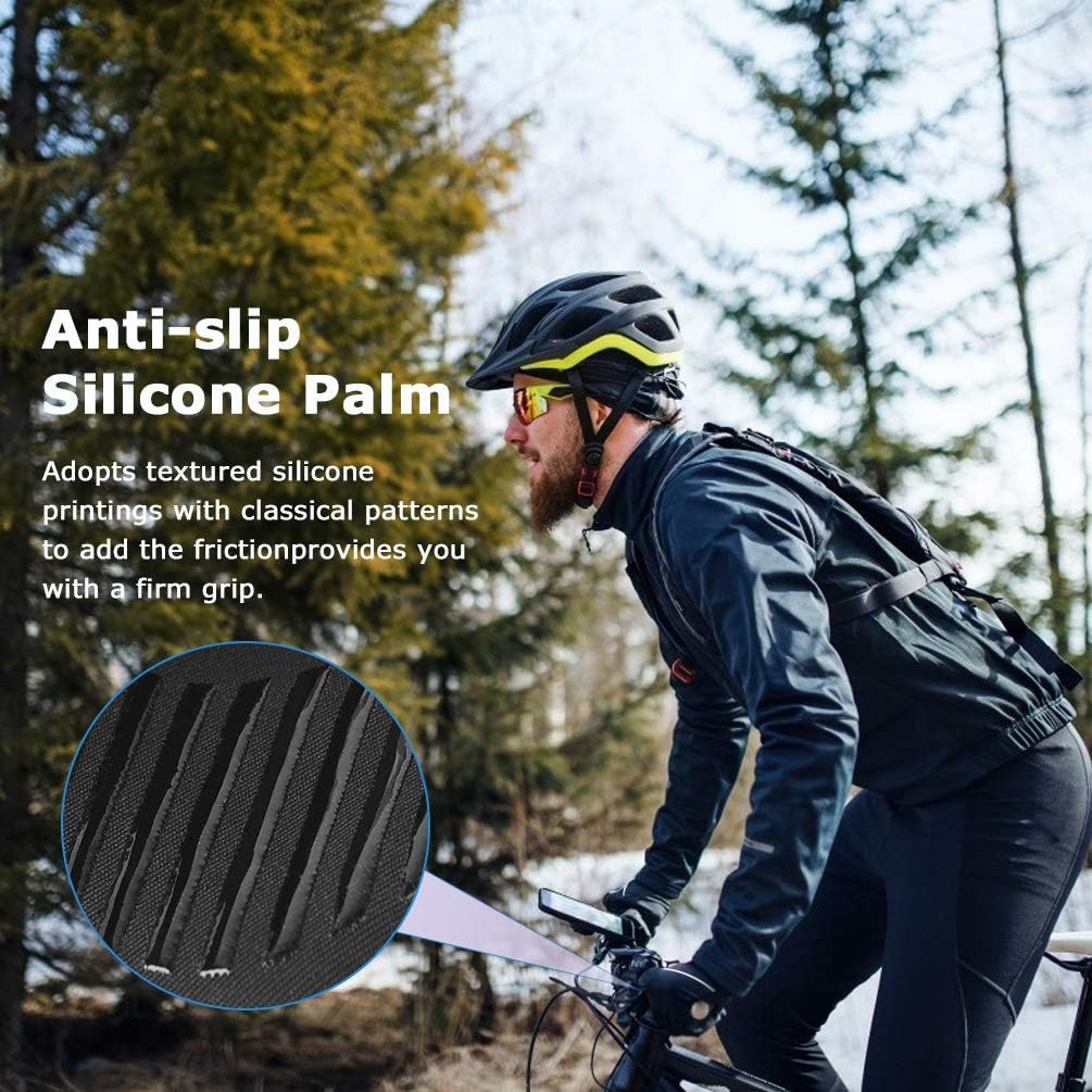 Convertible Mittens Winter Fingerless Gloves with Thermal Warm Mitten Glove for Cold Weather Warm Polar Fleece for Men & Women Texting Photographing Running - Image 4