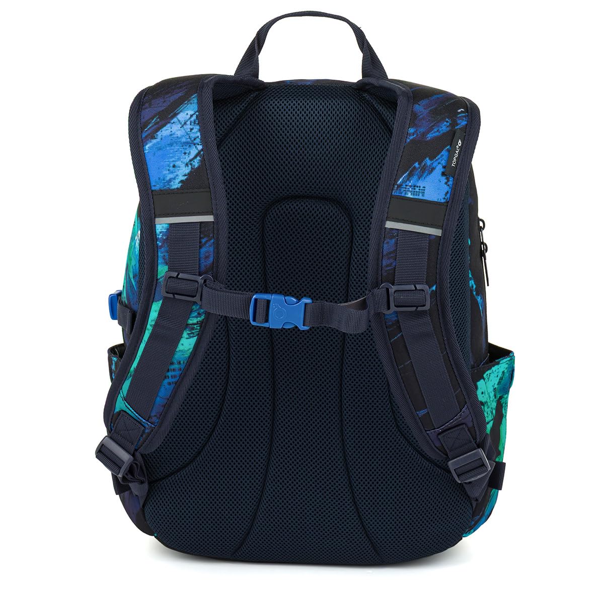 TOPGAL Schulrucksack Jungen ab 5. Klasse Ergonomisch 25L Stauraum Standfest Laptopfach Mittelstufe Blau Schwarz