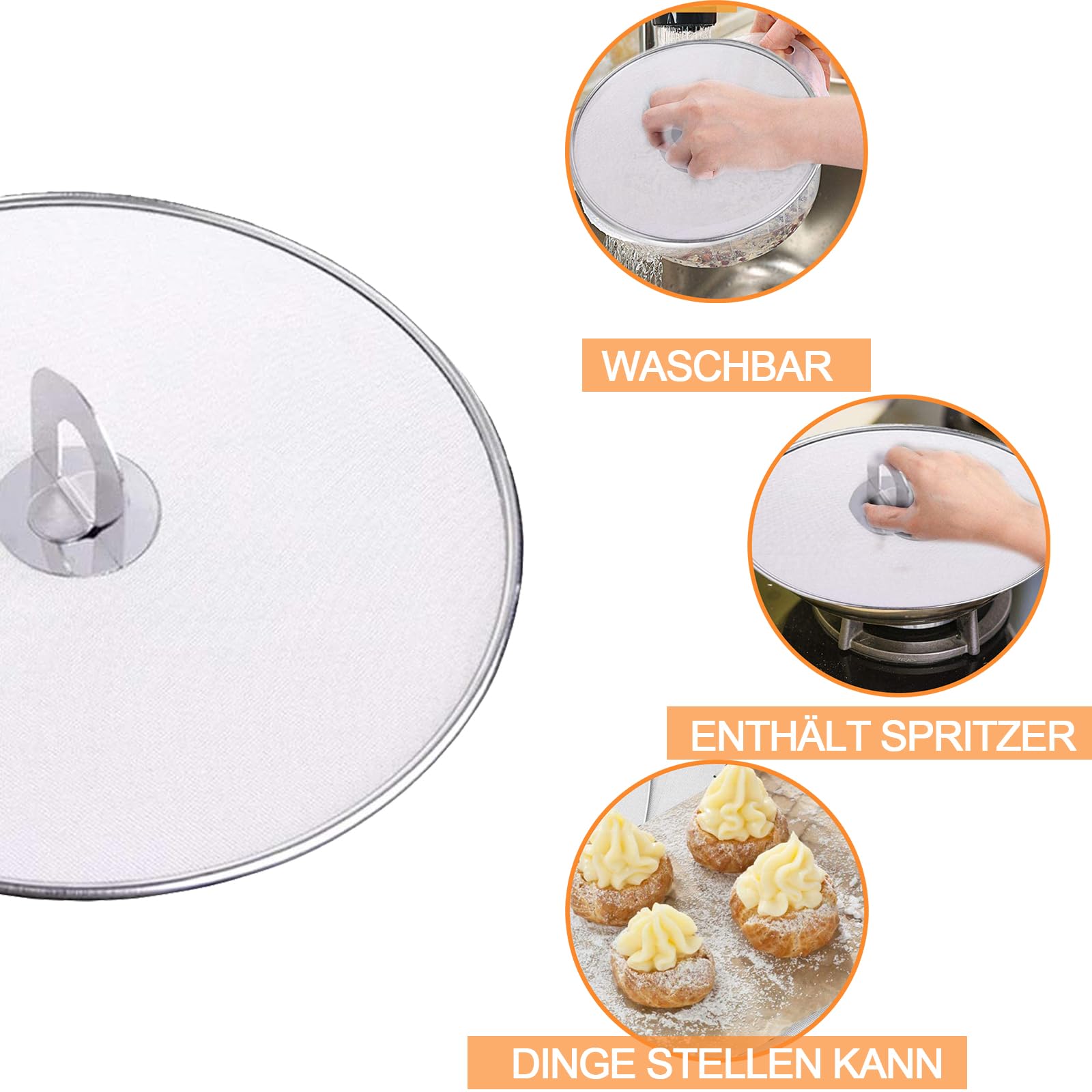 Couvercle De Casserole En Acier Inoxydable 29cm - Stainless - Universel