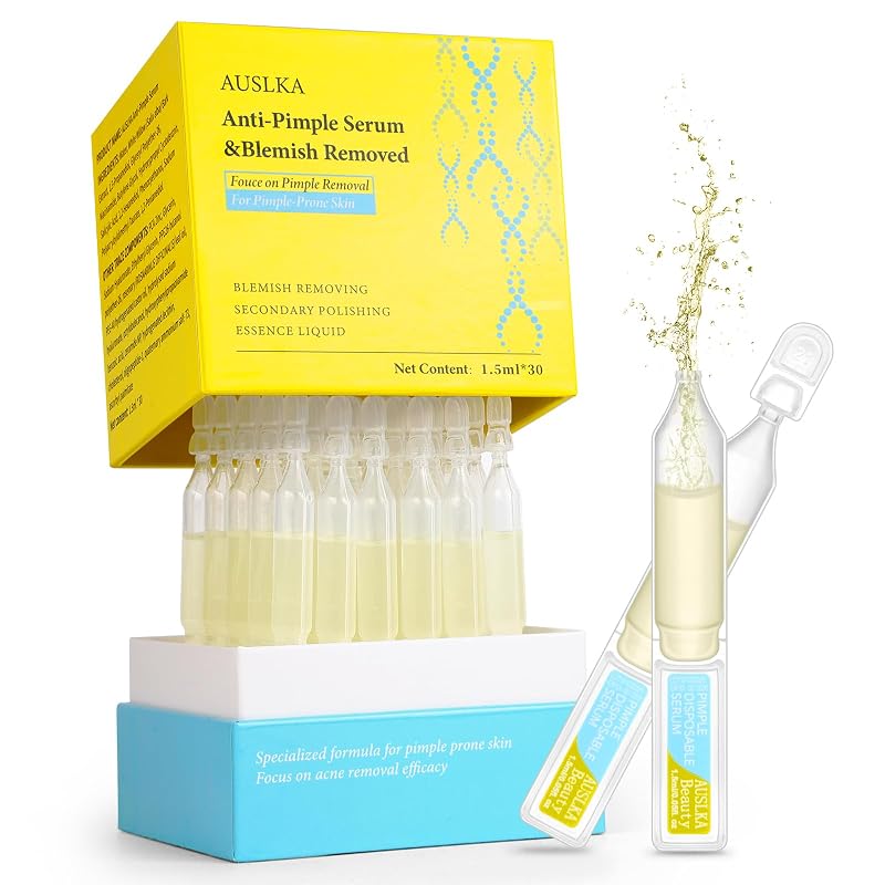 Sérum facial AUSLKA com extrato de casca de salgueiro 10% e niacinamida, 30 frascos de 1,5 mL