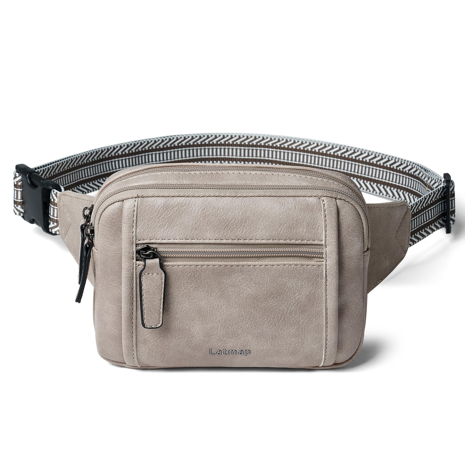 LATMAP 3L Triple Zip Fanny Pack