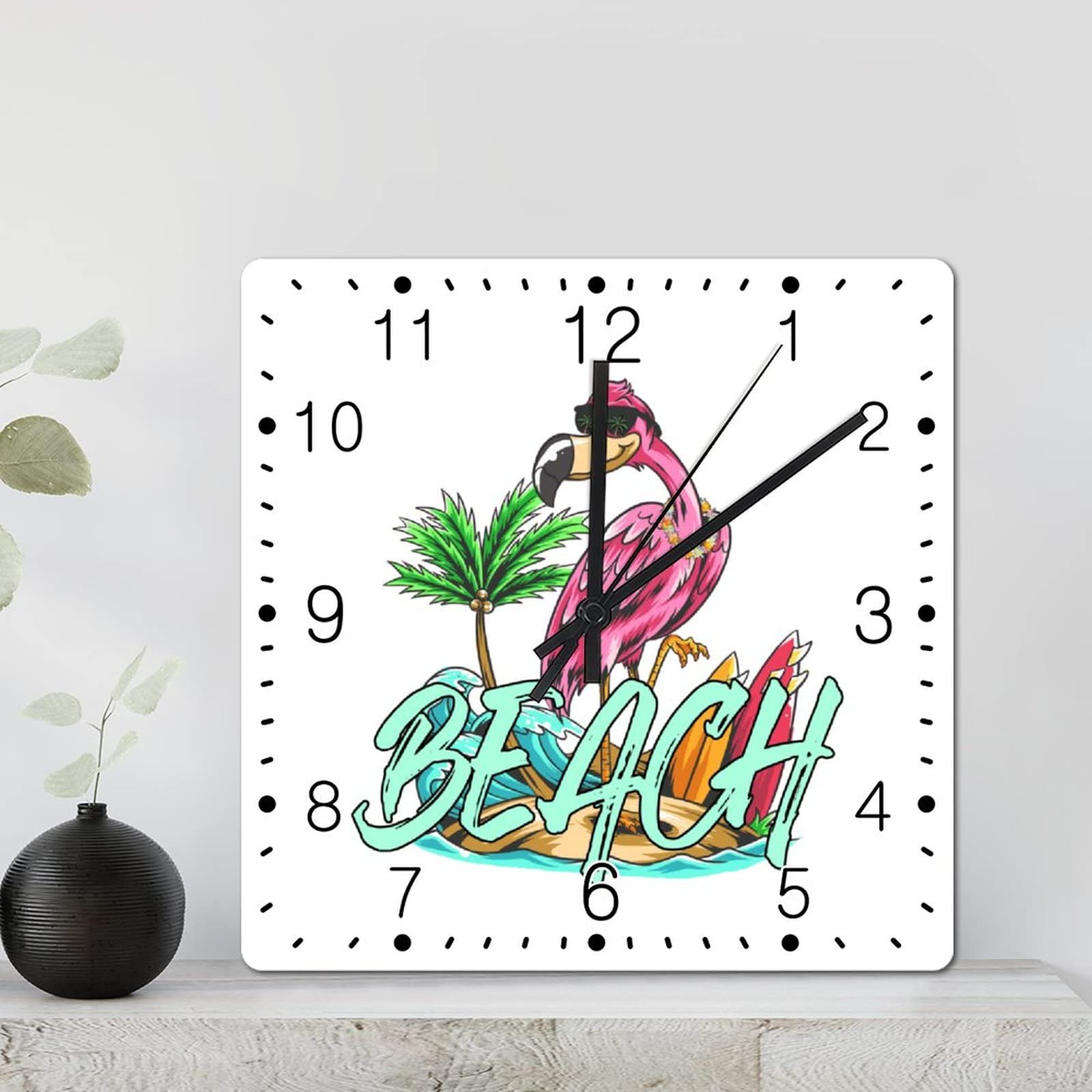 Horloge murale flamant rose pour remplacer vos vieux cadres tristes