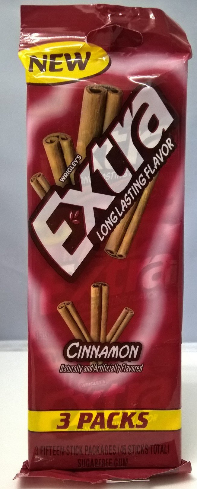 Wrigleys Extra Cinnamon Sugar Free Chewing Gum 15 Stick 3 Pack Buy