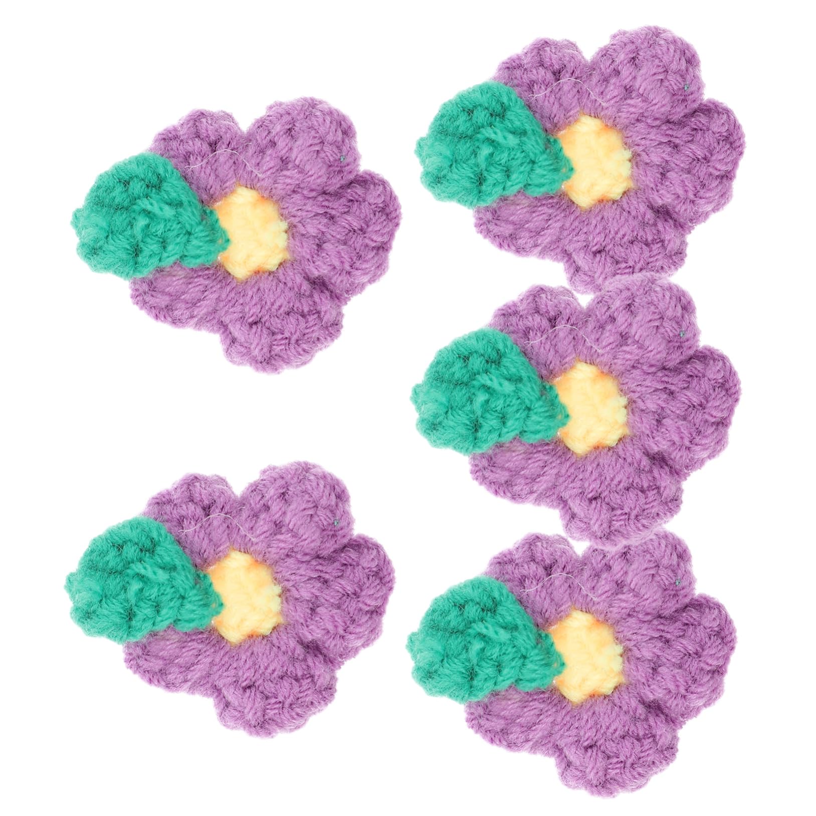 140 PCS Abbellimenti Floreali in Feltro Tessuto Di Cotone