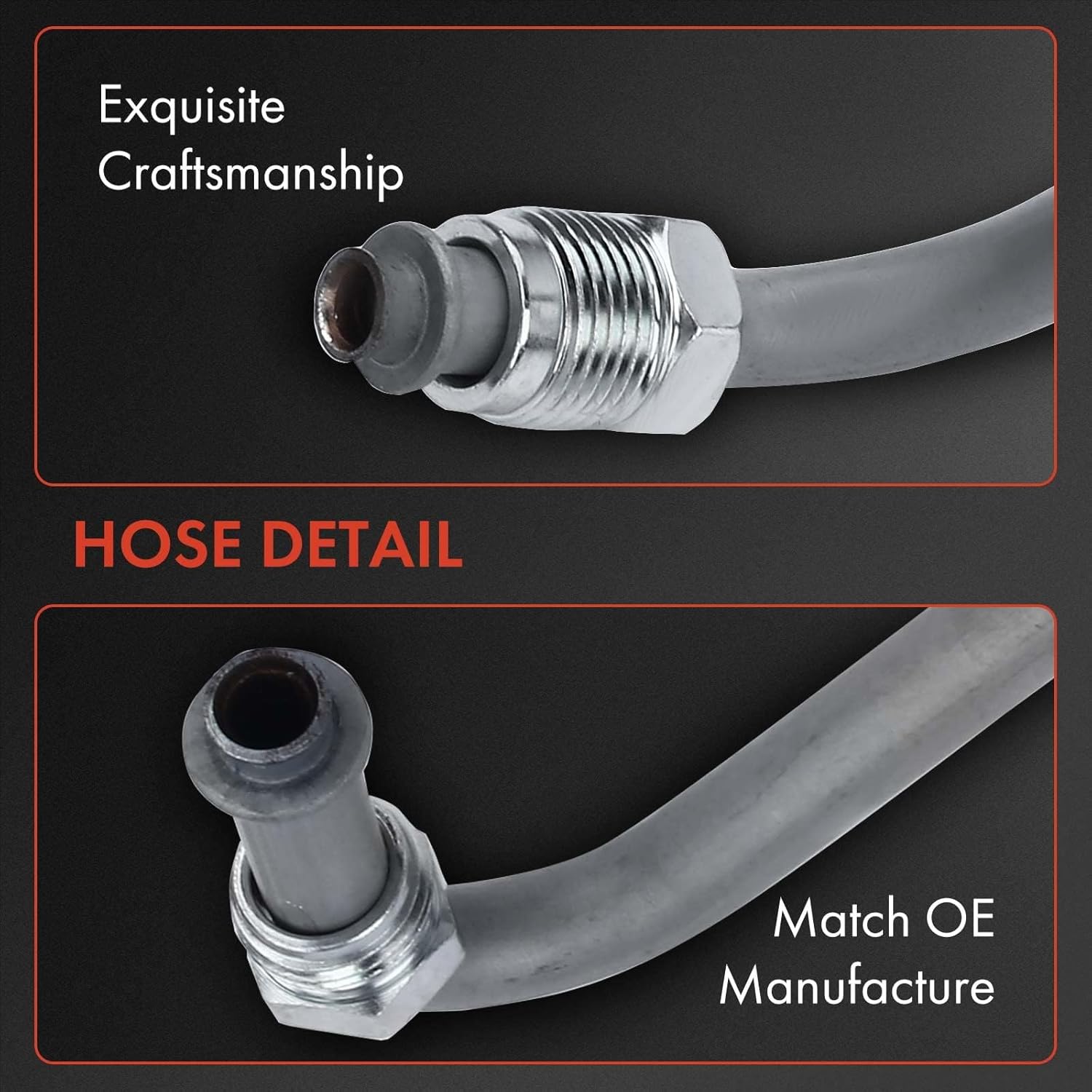 A-Premium Power Steering Pressure Hose Line Assembly Compatible with Chevrolet Malibu 1997-2003 & Oldsmobile Alero, Cutlass & Pontiac Grand Am, V6 3.1L 3.4L, with O-ring, Pump To Gear/Rack