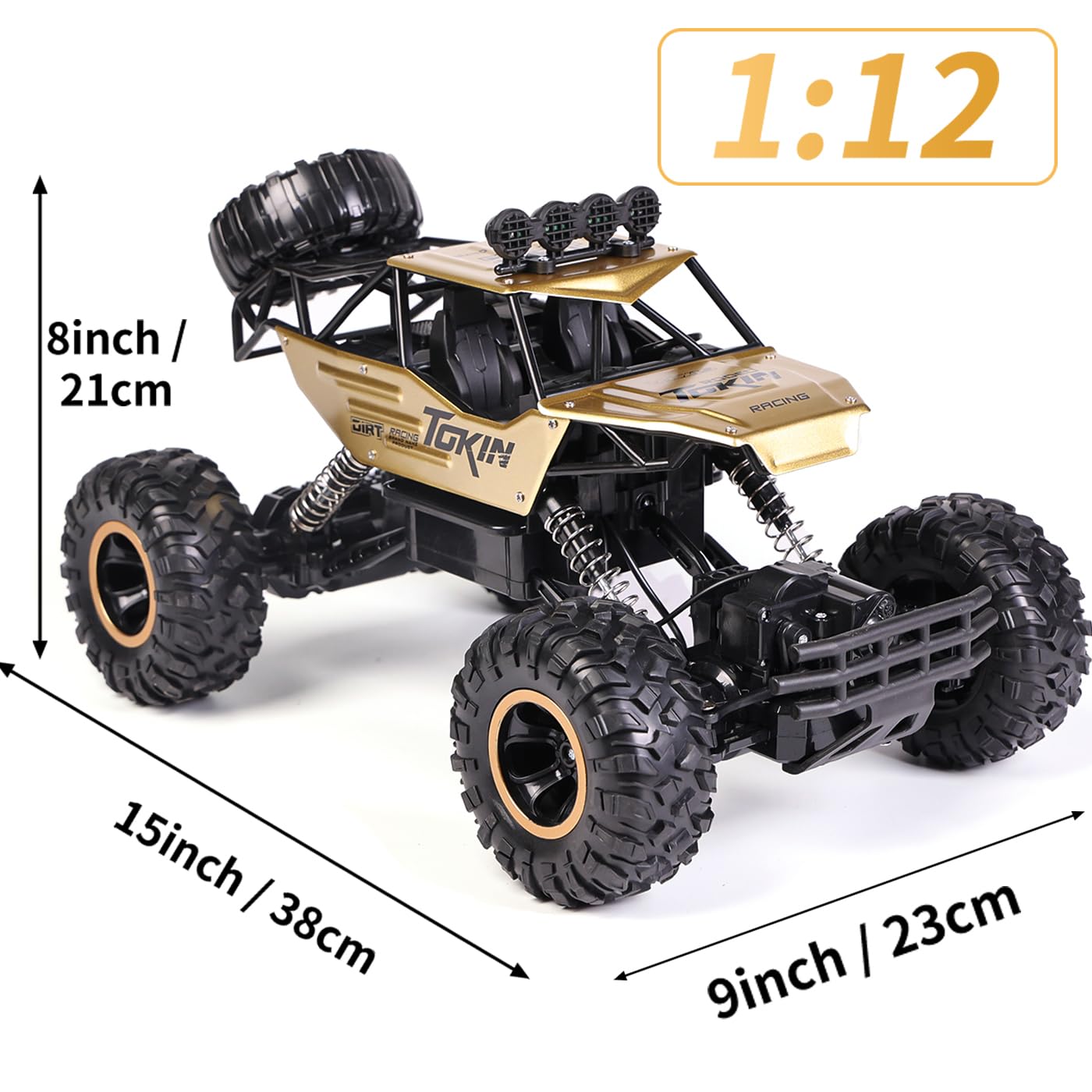 SULIFEVIP 1:12 RC Car RC Monster Truck Remote Control Car 4WD Off-Road Radio Controller Cars Monster Truck - Image 2