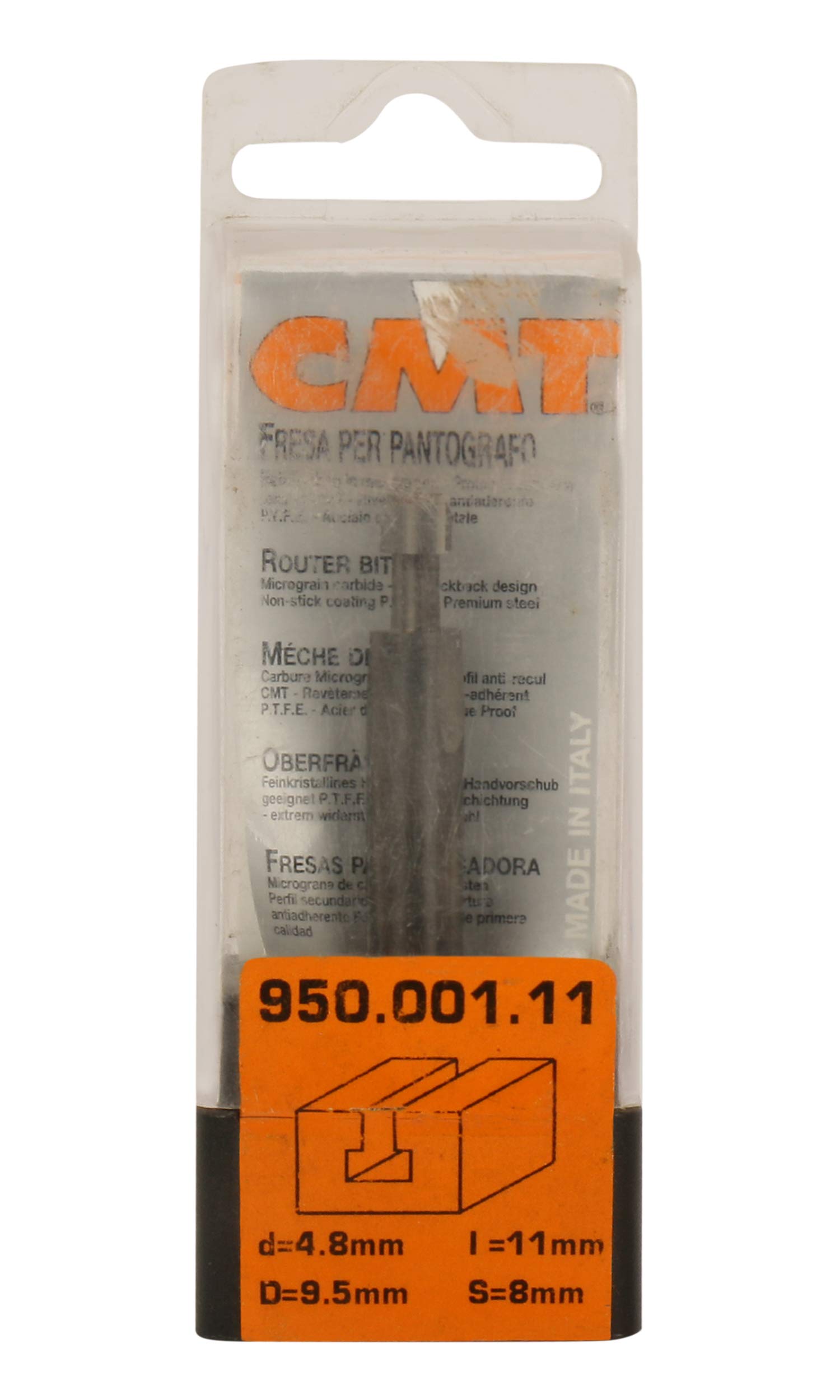 CMT Orange Tools 950.001.11 – truskawka do zamków Z2 HWM S 8 D 4.76 D 9.5