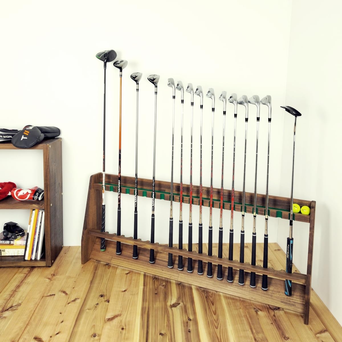 Amazon | WOOD WORKS ゴルフクラブスタンド 20本用 【色