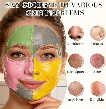 Amazon.com: Pjordo 4pcs Clay Mask for Face(360g in total