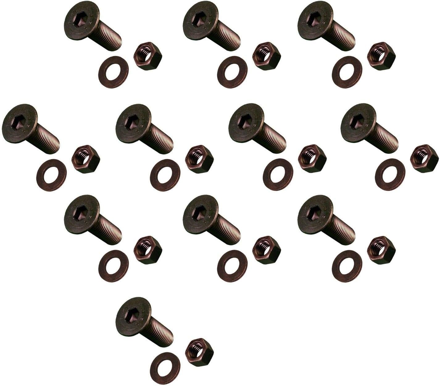 11 Cat/Bobcat Style Cutting Edge Bolts, Nuts, Washers 5/8