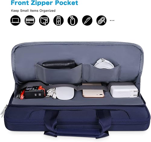 Miniatura 58 de MOSISO - Bolsa de hombro con protección de 360° para MacBook Air/Pro, laptop de 13-13.3 pulgadas, MacBook Pro 14 2023-2021 A2779 M2 A2442 M1, funda