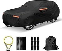 Vista 1 de Funda para coche SUV de 30 capas para automóviles, impermeable para todo tipo de clima, protección UV, resistente a la nieve, resistente al viento