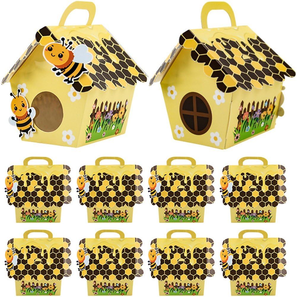 Boîtes à bonbons anniversaire bébé avec poignée pour un montage rapide