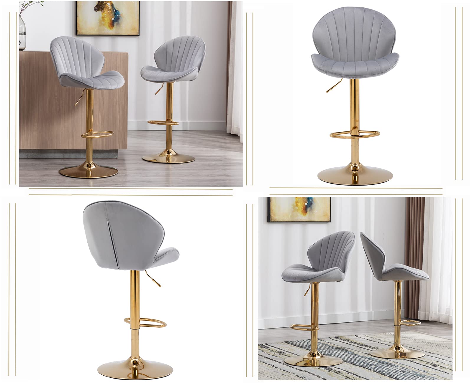 Penisola Cucina Chairus Set Di Sgabelli Cucina In Velluto