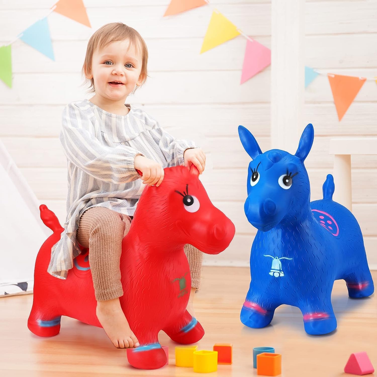 SVS ONLINE Hopper Horse Jumping Toy Riding Bouncing Horse Hopper for Kids with air Mini Pump (Colour and Characters May Vary As Per Availability, Multicolour) (B0CMTS8MHY) Amazon Price History, Amazon Price Tracker
