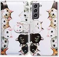 Vista 29 de Funda para Galaxy S22, diseño de libélula de cuero con tapa para teléfono con ranura para tarjetas, soporte para Samsung Galaxy S22 5G