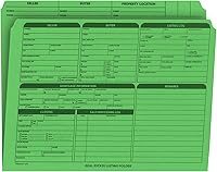Vista 12 de Carpeta de listado de bienes raíces, lista de panel derecho, preimpresa en cartulina duradera con lista de verificación de cierre y puntos