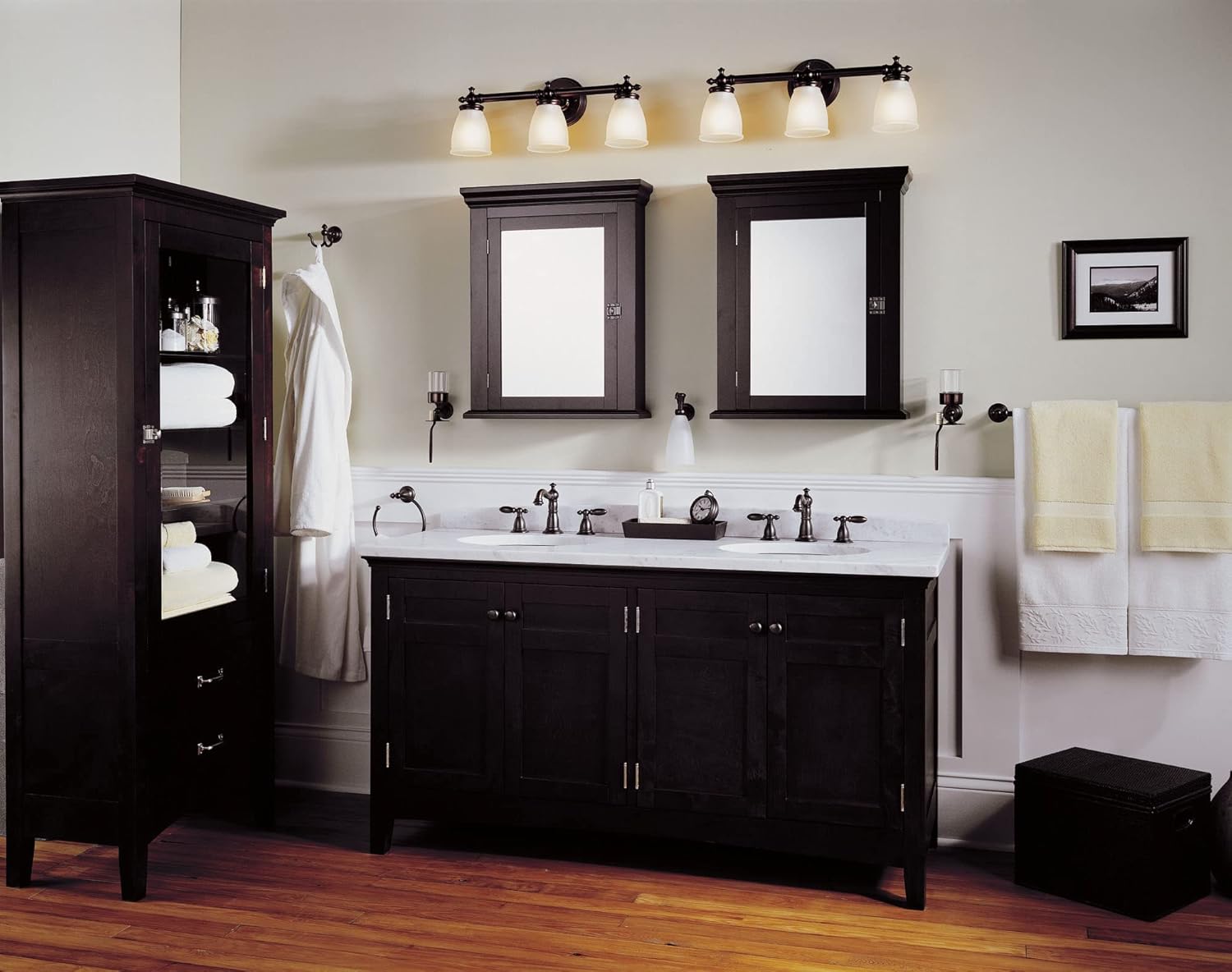 Delta Victorian Oil Rubbed Bronze Bathroom Faucet 3 Hole, 8 Inch Widespread Bathroom Sink Faucet for Vanity, Push-Pop Drain Assembly, Venetian Bronze 35955-RB-DST