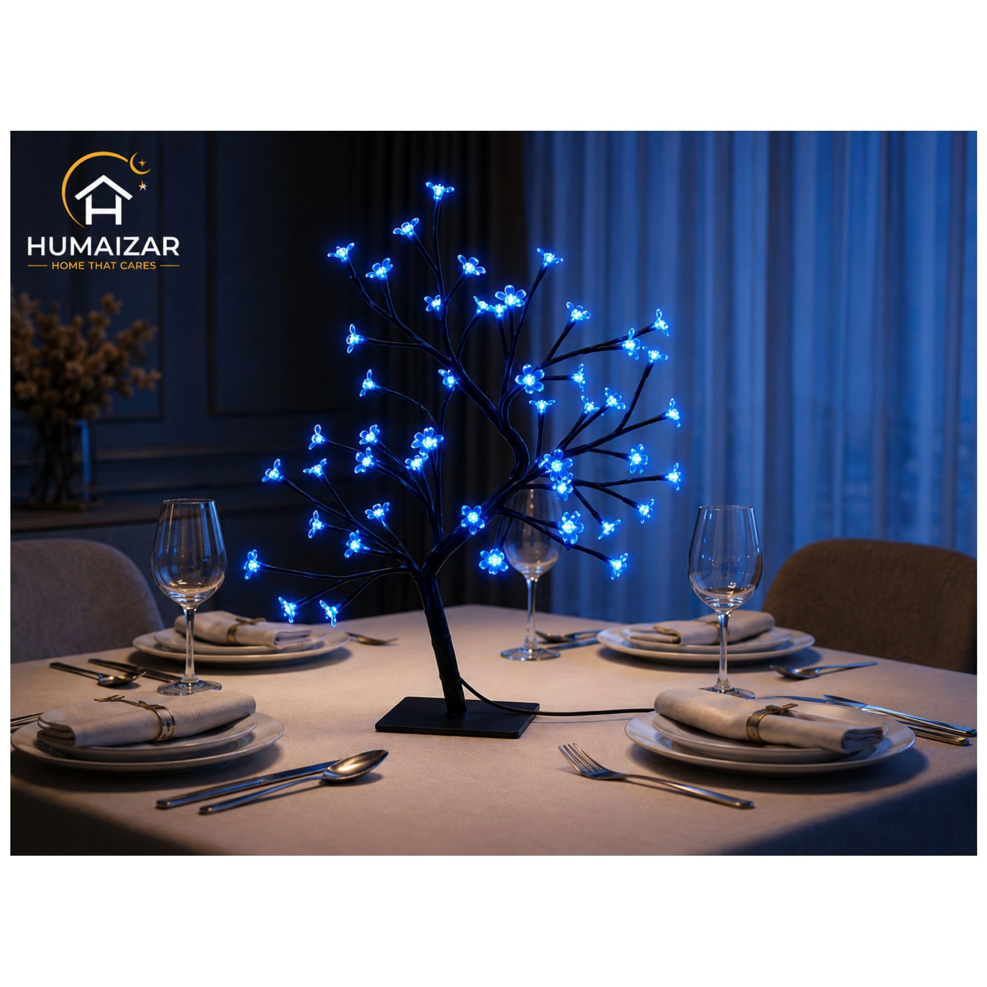 HUMAIZAR Pearl Leaf Bonsai Tree LED Light | Tabletop Decorative Lamp for Christmas, for Bedroom Décor, Christmas, Valentine Gifts & Wedding Gifts 4