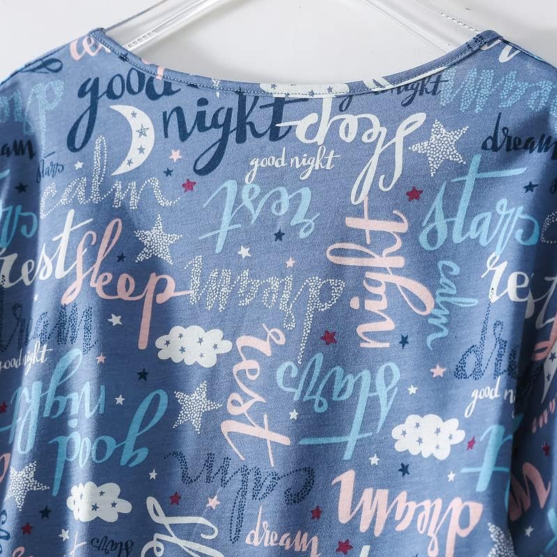 PNAEONG Women's Pajamas Set, Cotton Short Sleeve Sleepwear Pjs Sets S-3XL - Image 4