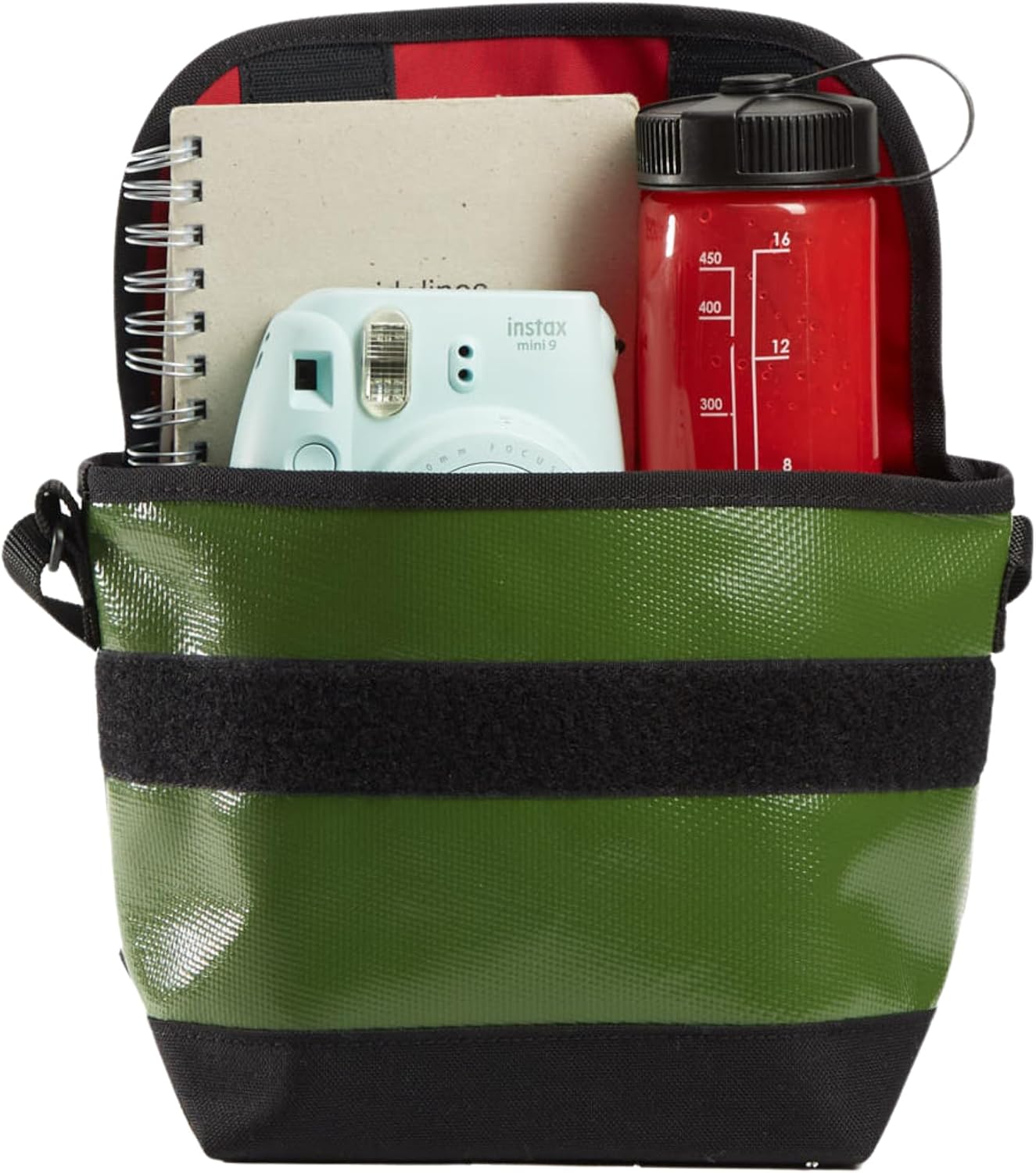 Manhattan Portage Vinyl Messenger Bag (XXS) Ver 2 With Spacious Compartment And Interior Zip Pocket Water Proof (Olive)