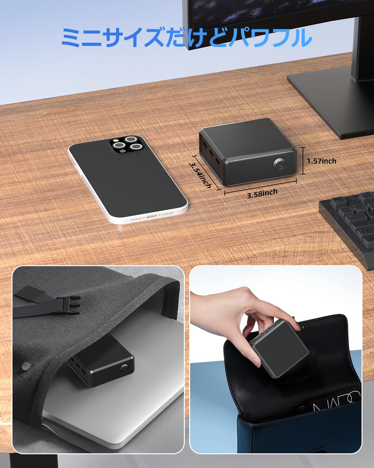 Amazon.co.jp: YCTipcミニPC N100 最大3.4GHz 小型PC 8GB LPDDR5 256GB