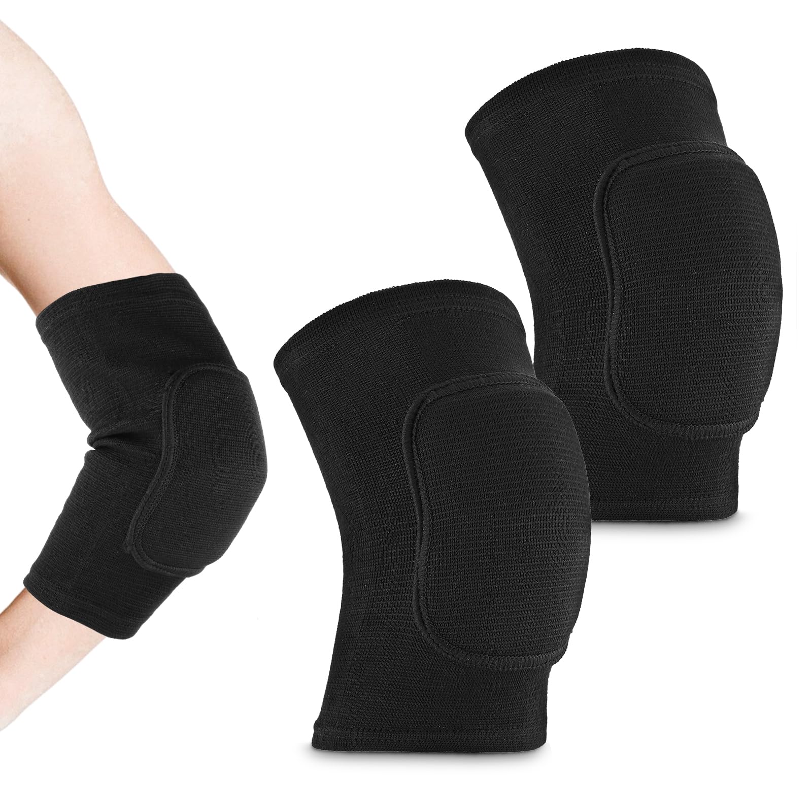 Kids Elbow Pads, Breathable Compression Sleeve Soft Elbow Brace Polyester Elbows Protector for Boys, Girls, Youth, Ideal for Volleyball, Skating, Cycling, and More