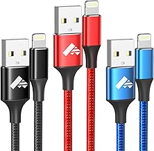 Cavo iPhone [2m 3Pezzi] Ricarica Filo Caricatore iPhone Carica Rapida Certificato MFi Lungo Cavo Lightning USB Caricabatterie Cavetto per iPhone 11 12 13 14 Pro Max Plus Mini XS XR 8 7 6 SE iPad