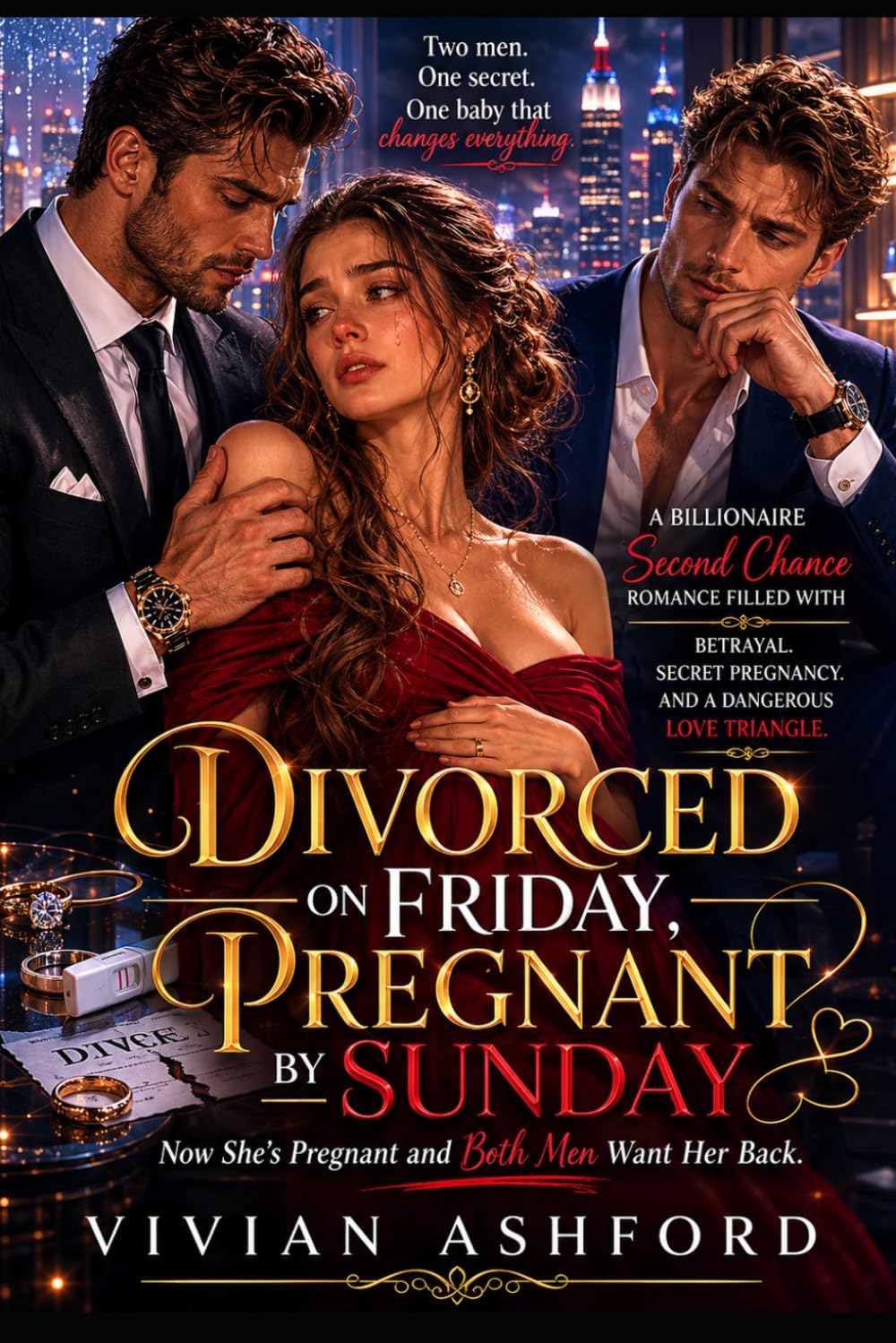 Divorced On Friday, Pregnant By Sunday: A Billionaire Second Chance Romance Filled with Betrayal, Secret Pregnancy, and a Dangerous Love Triangle. Now She’s Pregnant and Both Men Want Her Back.