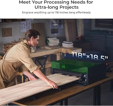 xTool S1 40W Laser Cutter and Engraver Machine, with Auto Conveyor Feeder and Safety Set, Class I 40000mW Laser Engraver for Tumblers Wood and Metal, Acrylic, etc. - Deluxe Bundle