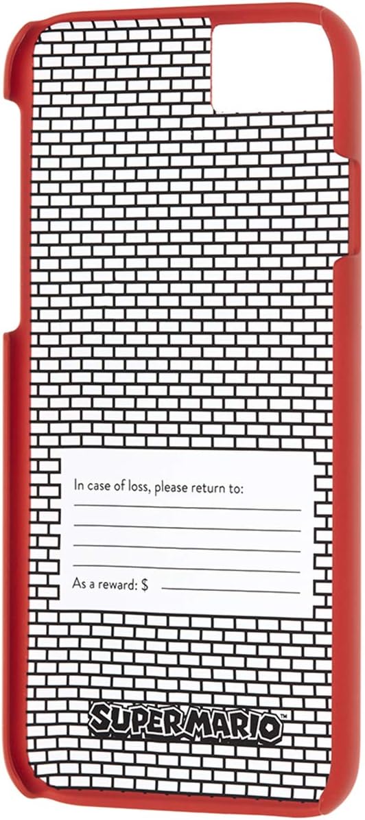 Moleskine Super Mario iPhone 6/6S/7/8 Hard Case, Red