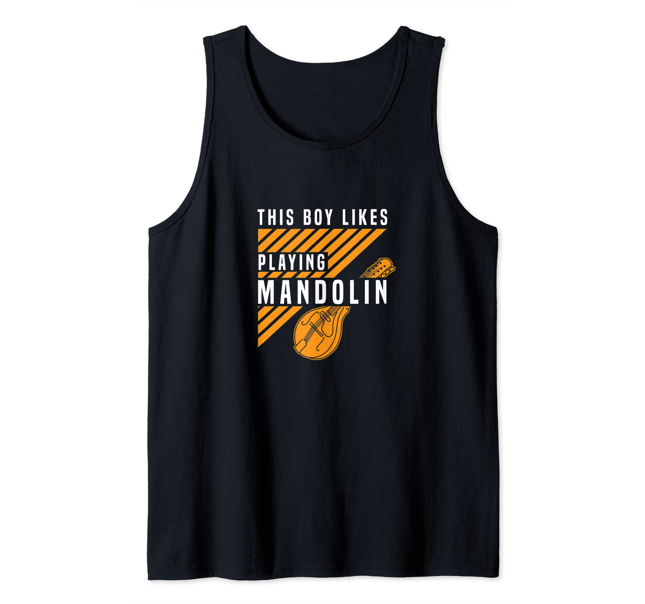 Mens Boy Likes Mandlon Bluegrass Folk Music Musician Tank Top