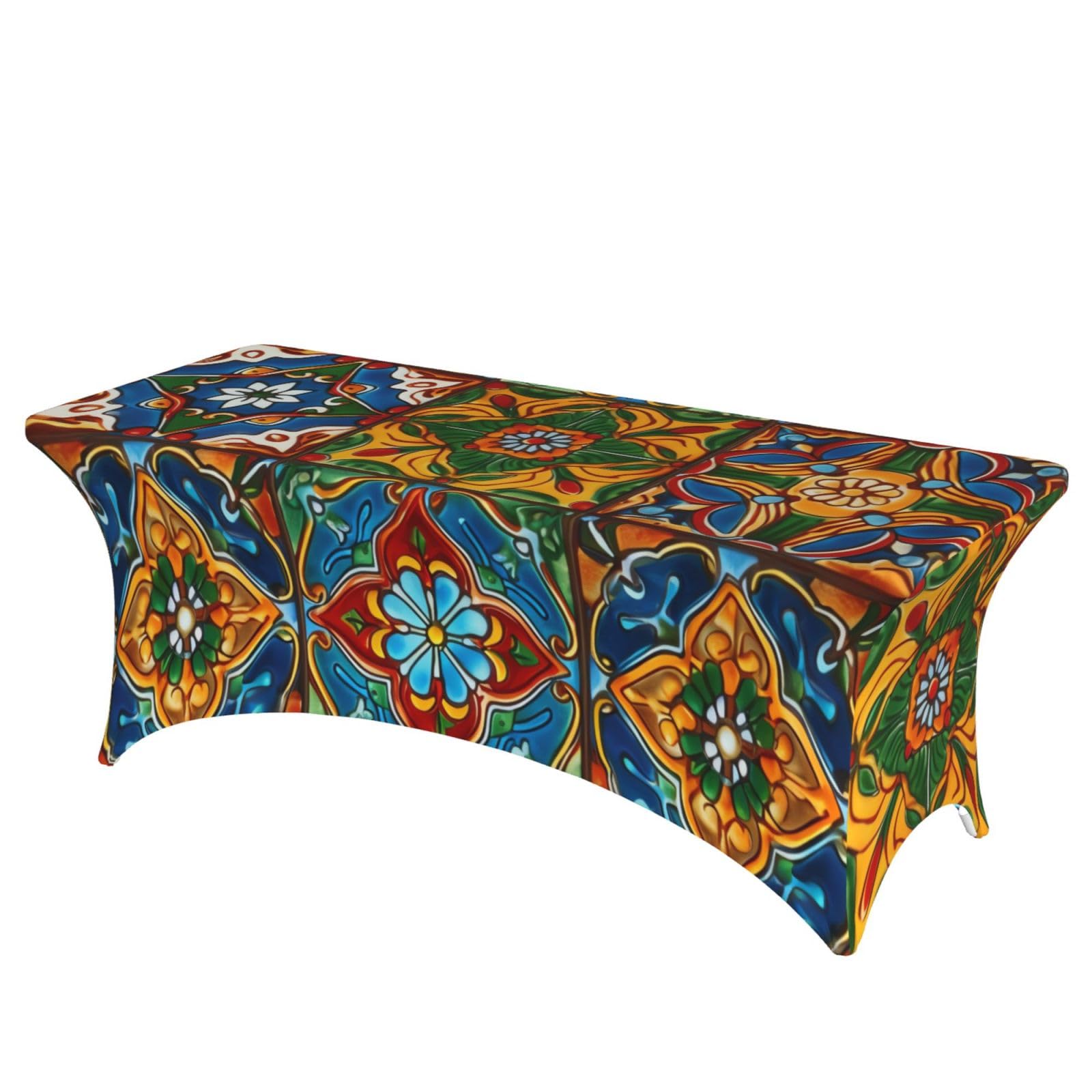Nappe mexicaine lavable et infroissable en élasthanne extensible