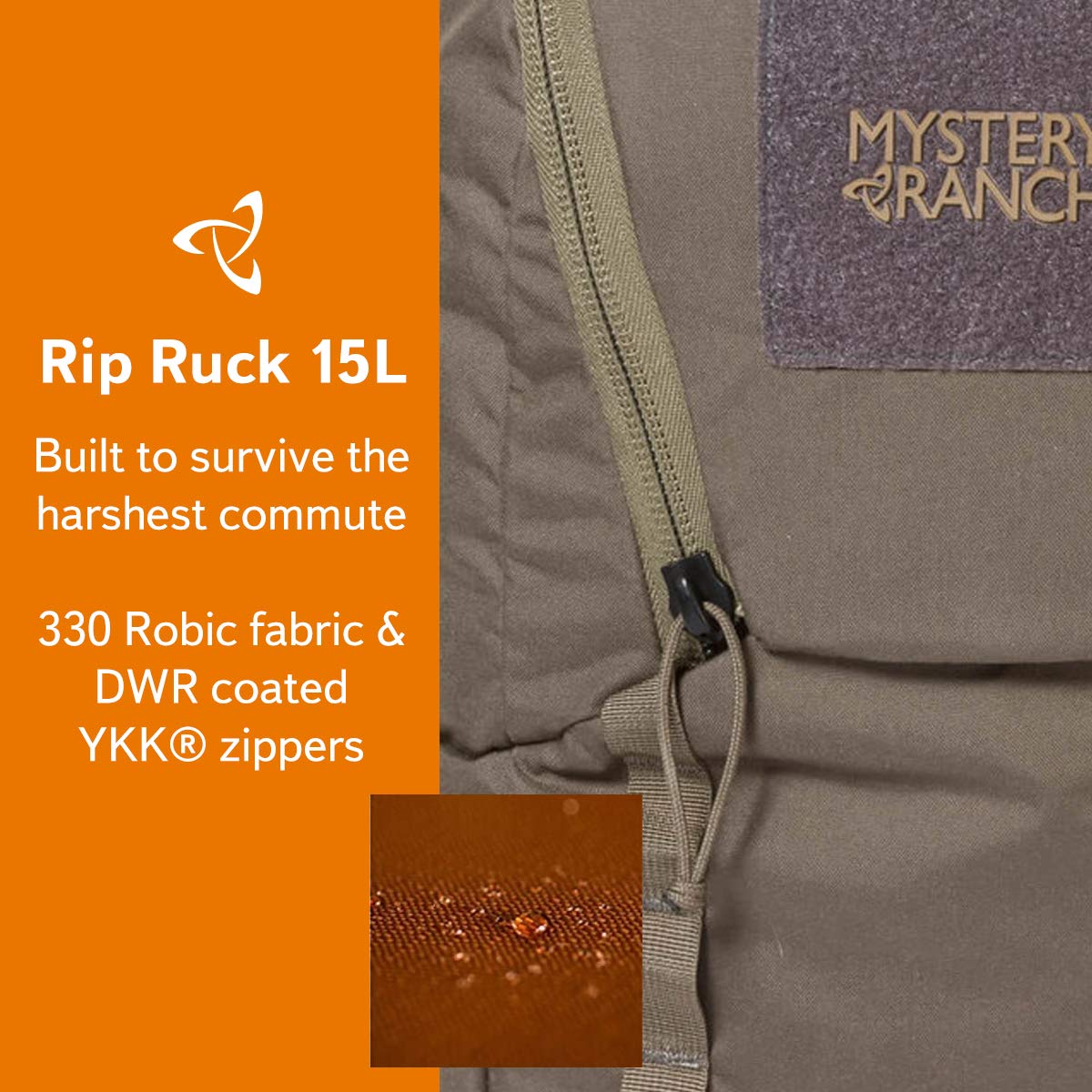 Mystery Ranch Rip Ruck Rucksack, 15 Liter, Militär-inspiriert, taktischer Rucksack