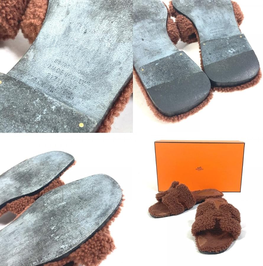 Amazon | [エルメス] モコモコ オラン ぺたんこ 靴 フラット サンダル