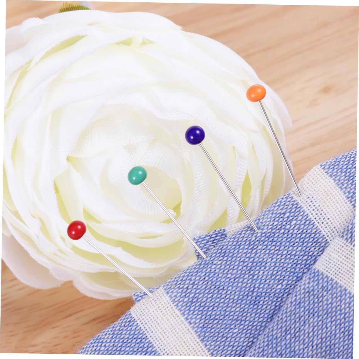 Uonlytech 200pcs Glass Head Sewing Pins Heads x Craft Pins for DIY Sewing Dressmaking Quilting and Decoration Projects