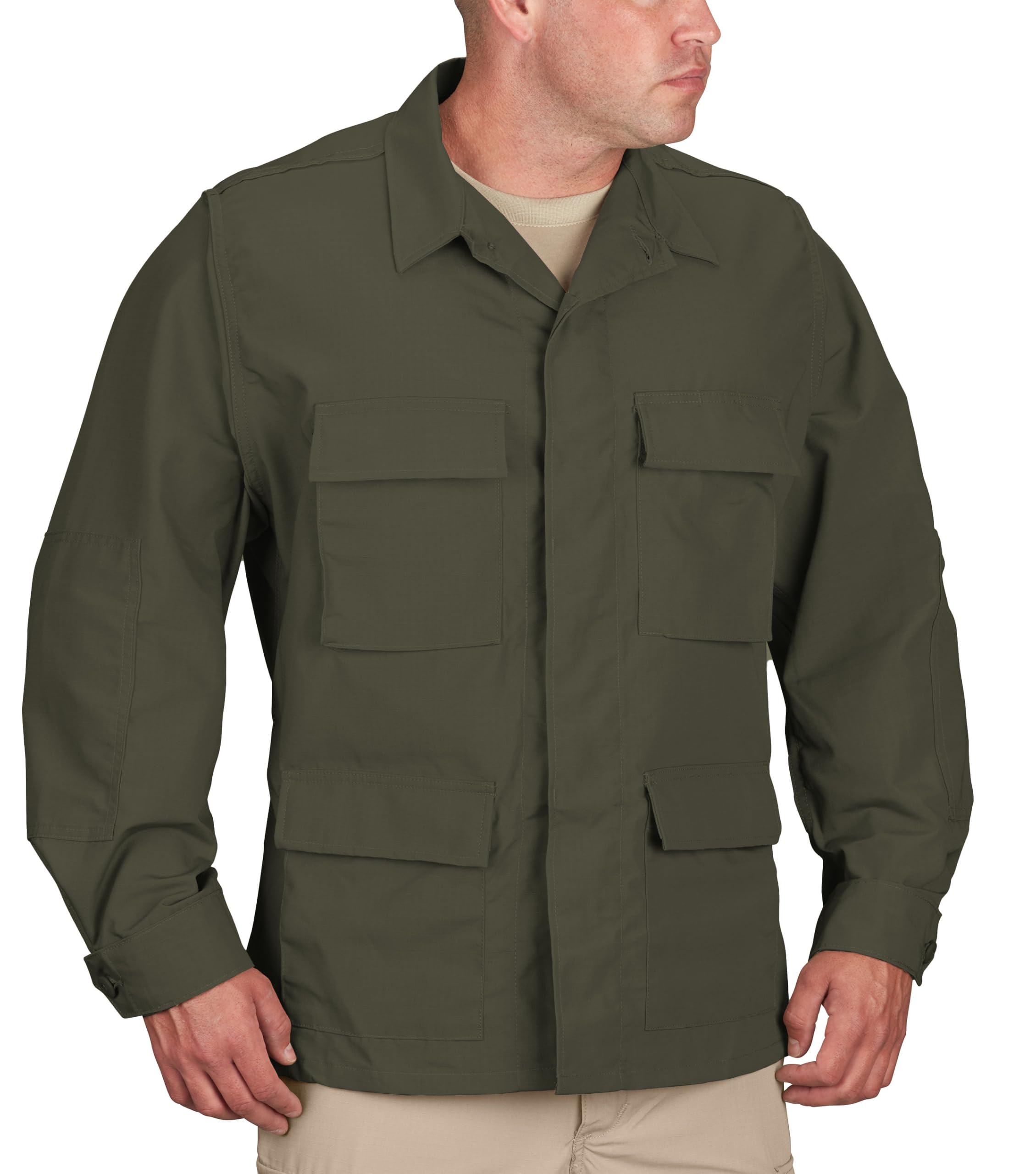 propper Men's Uniform Ripstop BDU Coat, Olive Green, 60% Cotton, 40% Polyester, Large Tall-picture-42
